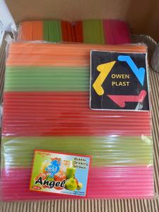 SEDOTAN PLASTIK/SEDOTAN ES KOMBINASI 6MM MEREK ANGEL TERMURAH