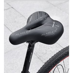 Yên BÉO Xe Đạp ESL-01 Mút Chống Sốc Dày Thoải Mái với bọc da PU Giảm Chấn Bóng lò xo khung cong kim loại chắc chắn cho xe đạp MTB xe thể thao có khe trượt lắp đèn MLH