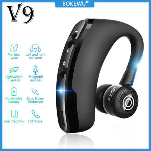 BOKEWU Tai Nghe V9 Tai Nghe Bluetooth Tai Nghe Không Dây Rảnh Tay Tai Nghe Công Sở Tai Nghe Thể Thao Gọi Ổ Đĩa Có Mic Cho iPhone Samsung