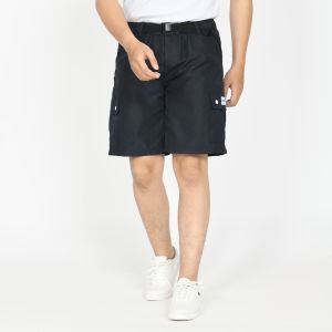 HUMANSDIE - Short Pants Cargo Parasut Black/Hitam