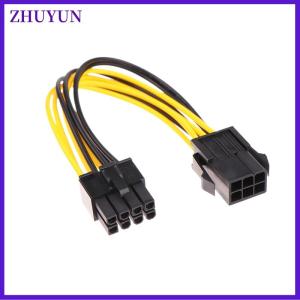 ZHUYUN Powered Adapter 6pin To 8pin Adapter PCI-e 6-pin Male To 8-pin Female Converter For 8pin GPU Video Card