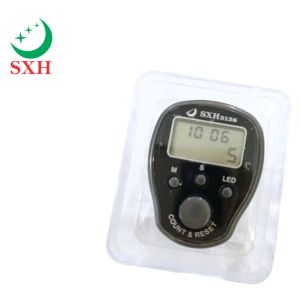 Tasbih Digital Mini LED Tanggal + JAM Model Modul:306