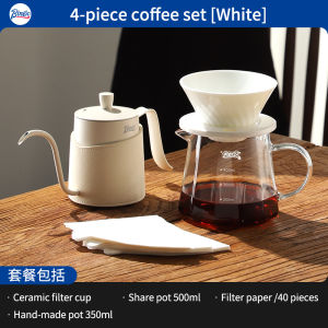 BINCOO ดริปเซรามิกที่กรองกาแฟที่ดริปกาแฟถ้วยกรองกาแฟเครื่องชงกาแฟยกเท