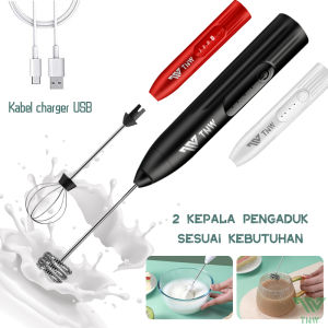 TNW Pembuih Susu Pengocok Telur Handheld Blender Milk Frother Electric Mixer Portable Egg Beater USB Rechargeable