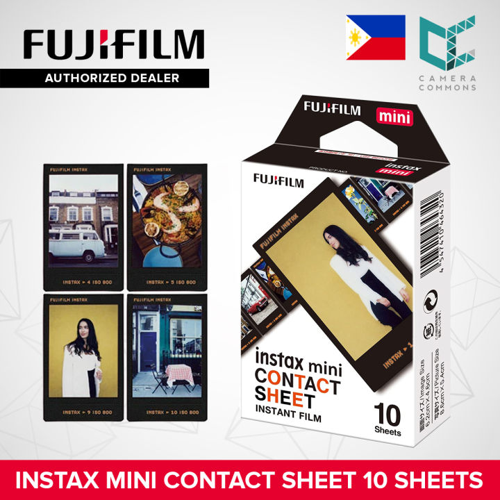 FUJIFILM Instax Mini Contact Sheet Instant Film Old School Retro Design 10  Sheets