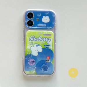 For iPhone 17 Pro Max Case TPU Strawberry Bread Phone Case For 16 15 Cover Aesthetic Korean Cute