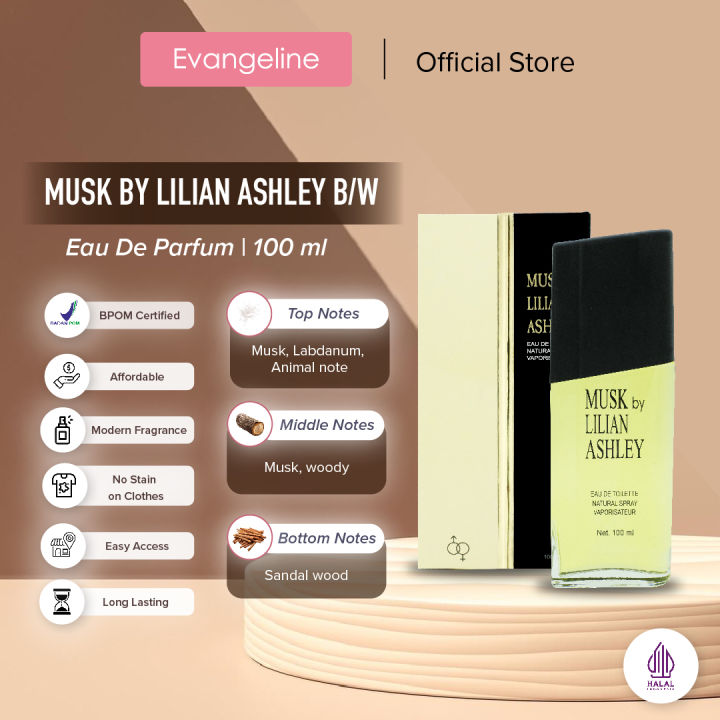 Musk By Lilian Ashley Classic Black & White Eau De Toilette 100ml