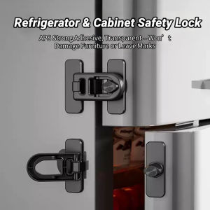Baby Safety Cabinet Locks No-Drill Fridge Drawer Door Child Safety Locks Universal Refrigerator Lock Multi-purpose