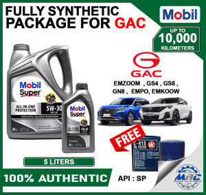 Mobil Super 5W-30 All in One Protection 5 LITERS for GAC Emzoom GS4 GS8 GN8 EMPO EMKOOW