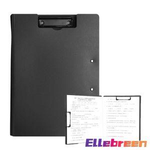 Ellebreen A4 Clip File Folder Board Single Clamp / Double Clamp Portable Document Organizer School Office 1PCS