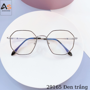 [3-5/8 Hoàn Tiền 25%] Gọng kính lục giác kim loại thời trang đeo xinh 29165A