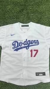Baseball jersey made to order Dodgers new embroidered number 17 MLB baseball jersey