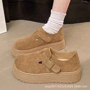 Free Shipping All-Inclusive WomenS Thick-Soled 2026 Autumn New Height-Increasing Slip-On Casual Shoes