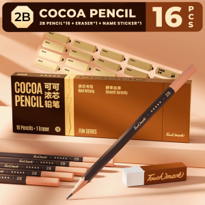 Touchmark Chocolate Pencil 2B Thick Dark Lead Wooden Pencil