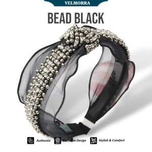 [VELMORRA] Headband Meccy Bando Korea Kristal Mewah Simpul Bendo Pesta Blink