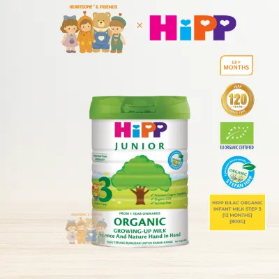HIPP JUNIOR ORGANIC GROWING UP STEP 3 [1-3yrs][800G][HEARTSOME]
