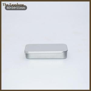 [The Fayshow] Metal Rectangular Empty Mini Tin Box Tinplate Push Candy Cases Storage Box