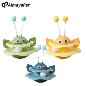 AimayaPet Cat Tumbling Rotating Toy Spinning Balls Self-happy Cat Interactive Toy