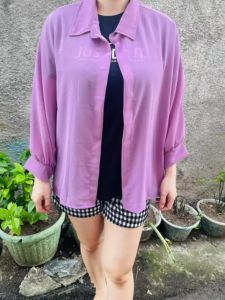 BS - BISA COD & GRATIS ONGKIR / Outer Polos Shakila / Cardigan Polosan Premium / Cardigan Kerah / Cardigan & Outer / Cardigan Wanita / Ukuran Fit To Onesize ( LD 96-100Cm  P 56Cm )