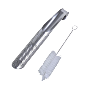 Durable Stainless Steel Teas Infuser Hanging Ear Style Teas Strainer with Brush For Loose Leaf Teas And Easy Cleaning