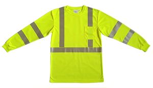 [ปฏิบัติ] เสื้อสะท้อนแสงผู้ชายก่อสร้างขนาดบวก S-5XL Hi Vis แขนยาว Workwear เสื้อกับกระเป๋าความปลอดภัยการมองเห็นสูงสวมใส่ทำงาน