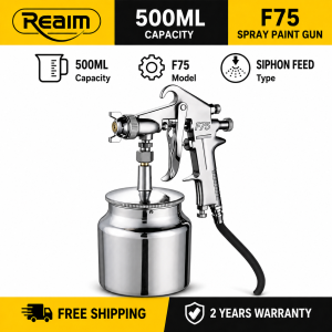 REAIM Spray Paint F75 Air Pump Pneumatic Spray Airbrush Sprayer Painting Airbrush Tool