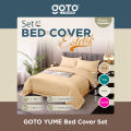 Goto Yume Bed Cover Sprei Bedcover Set Seprei Tencel Premium Lembut. 