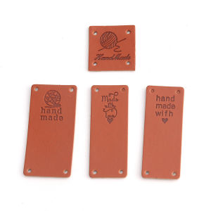 YILU 20pcs Handmade with Love Labels Tags Synthetic Leather Garment Sewing Crafts DIY