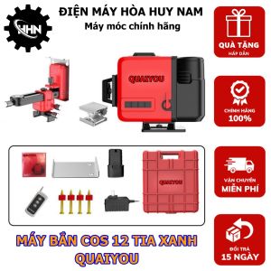 Máy Bắn Cos Laser 3D 12 Tia Xanh QUAIYOU - Đầy Đủ Phụ Kiện - HÀNG CHÍNH HÃNG - BẢO HÀNH TOÀN QUỐC