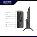 [ประกัน3ปี] SKYWORTH 43 นิ้ว Google TV การค้นหาด้วยเสียง ทีวี Full HD QLED+ Dolby Audio Eye Care รุ่น 43Q60  รองรับ Netflix YouTube โหลดแอพได้ Wi-Fi. 