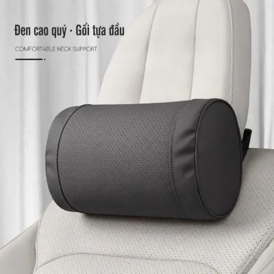Aikenn Gối Tựa Lưng Gối Tựa Đầu Ô Tô Da Nappa Đệm Mút Nhớ Thoáng Khí Chống Mỏi Cố Định Ghế Lái