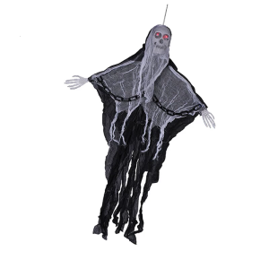 Halloween hanging ghos iron chain hanging ghos glowing skull decoration