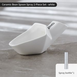 BINCOO Coffee Spoon Ceramic Coffee Bean Measuring Spoon Coffee Bean Weighing Spoon Coffee Gadgets 20g