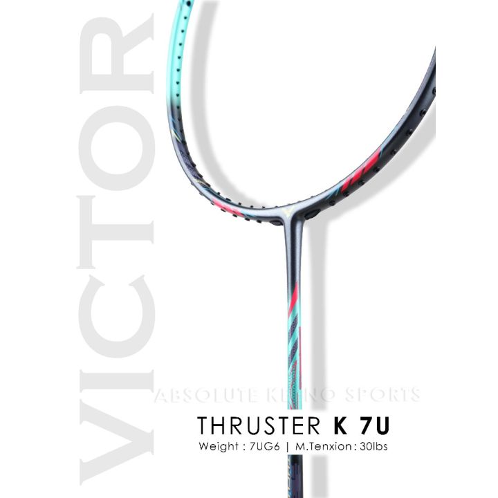 VICTOR Thruster K 7U Badminton Racket | Lazada