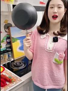 多功能迷你小铁锅家用户外炒锅电磁炉燃气通用炒菜锅平底锅不粘锅