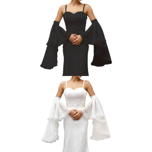 Elegant Decorative Arm Covers With Elastic Cuffs Lace Design Arm Sleeves For Wedding Special Occasion Photography Wear