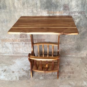 KODANG  โต๊ะวางของไม้สัก ชั้นวางของ ขนาด กว้าง 50 ซม. ยาว 70 ซม. สูง 70 ซม.