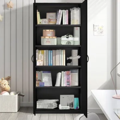 [FREE SHIPPING] KENZZO Modern Large Multifunctional Book Cabinet with 2 Door 5 tier /Bookshelf / Bookshelves/ Wardrobe