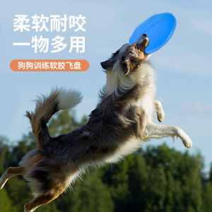 Pet Frisbee Dog Frisbee Bite Resistant Floating Water Soft Frisbee Large Dog Border Herding Dog Special Training Toy Frisbee