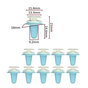 Set 10 đinh tán nhựa 9.2mm cho cửa xe hơi Toyota Mazda Isuzu - Chốt vít nở nút gài thay thế cho ô tô