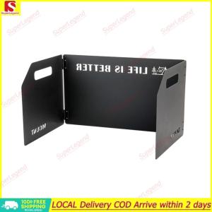 【Big Sale】3 Plates Foldable Gas Cookers Wind Deflectors Storage Bag Folding Outdoor Stoves Windscreens for Camping Butane Stoves【SuperLegend】