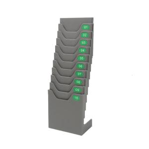 Multifunctional Time Organizers with 10 Slots Suitable for Attendance Payroll Record Keep in Workplaces Easy Access