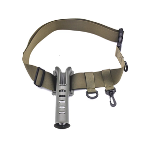 Adjustable Fishing Rod Holsters for Casting Reel Waist Wading Belt Waist Belt Rod Holder Nylon Wader with Poles Inserter