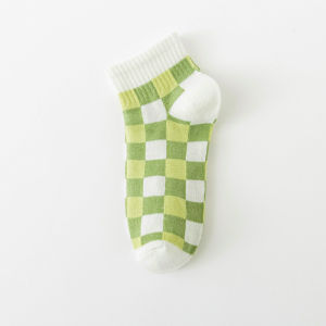 Indo - Kaos Kaki Wanita Motif Lime / Kaos Kaki Karakter Lemon Hijau Semata Kaki / Kaos Kaki Pendek Japanese Ankle Socks