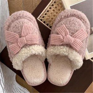 Free Shipping WomenS Winter Cotton Slippers Dirt-Resistant Thick-Soled Non-Slip Ultra-Soft Suitable For Home Use Student Dormitories And Postpartum Warmth