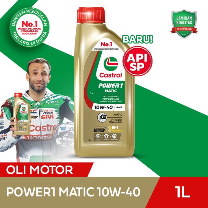 Oli Mesin Motor Castrol POWER1 Matic 10W-40 (1L)