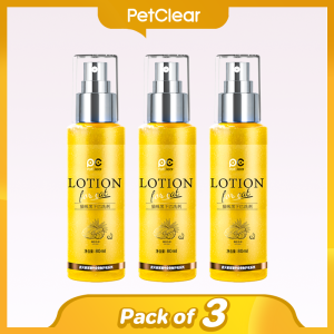 PetClear Cat Cleaning Spray 80ml | No Rinse Grooming Spray for Daily Fur Care and Home Use