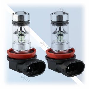 High Brightness LED DRL Bulb Car Motorcycle Fog Light 1500LM 55W 4300K Yellow 6000K White