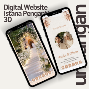 Undangan Digital Website Pernikahan 3D Animasi Istana Pengantin Full Wedding Invitation Web Link Wa