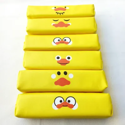 Tepak Kotak Pensil Tempat Alat Tulis Motif Bebek Kuning